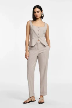 Pantaloni sartoriali a vita media