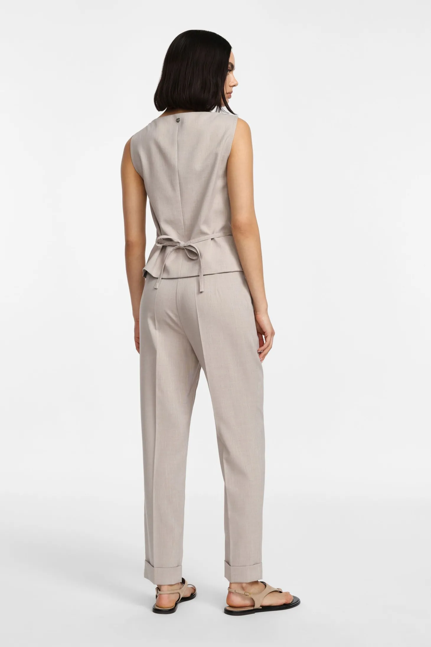 Pantaloni sartoriali a vita media