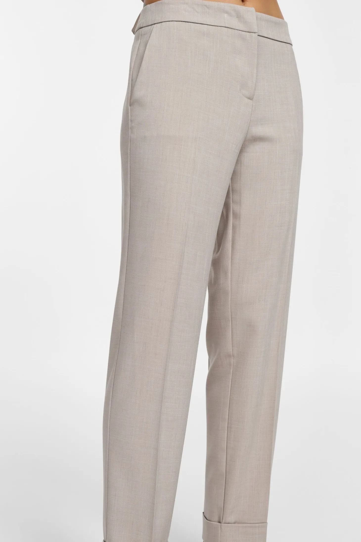 Pantaloni sartoriali a vita media