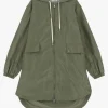 Parka con cappuccio e chiusura zip