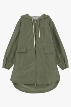 Parka con cappuccio e chiusura zip