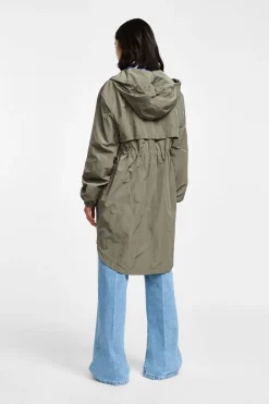 Parka con cappuccio e chiusura zip