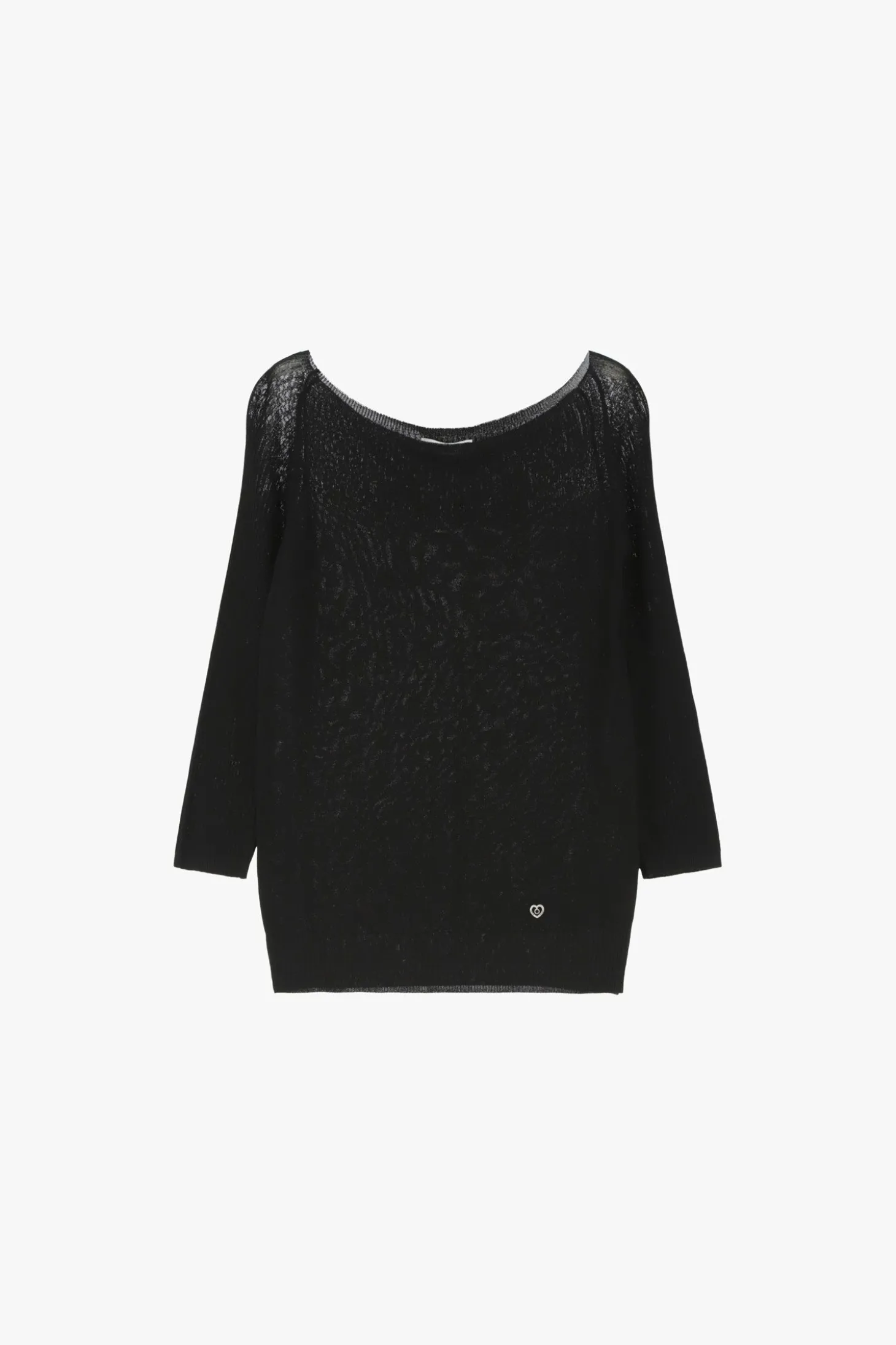 Pullover collo bardot e maniche 3/4