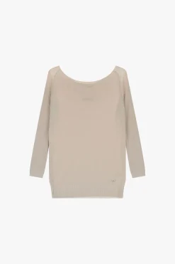 Pullover collo bardot e maniche 3/4