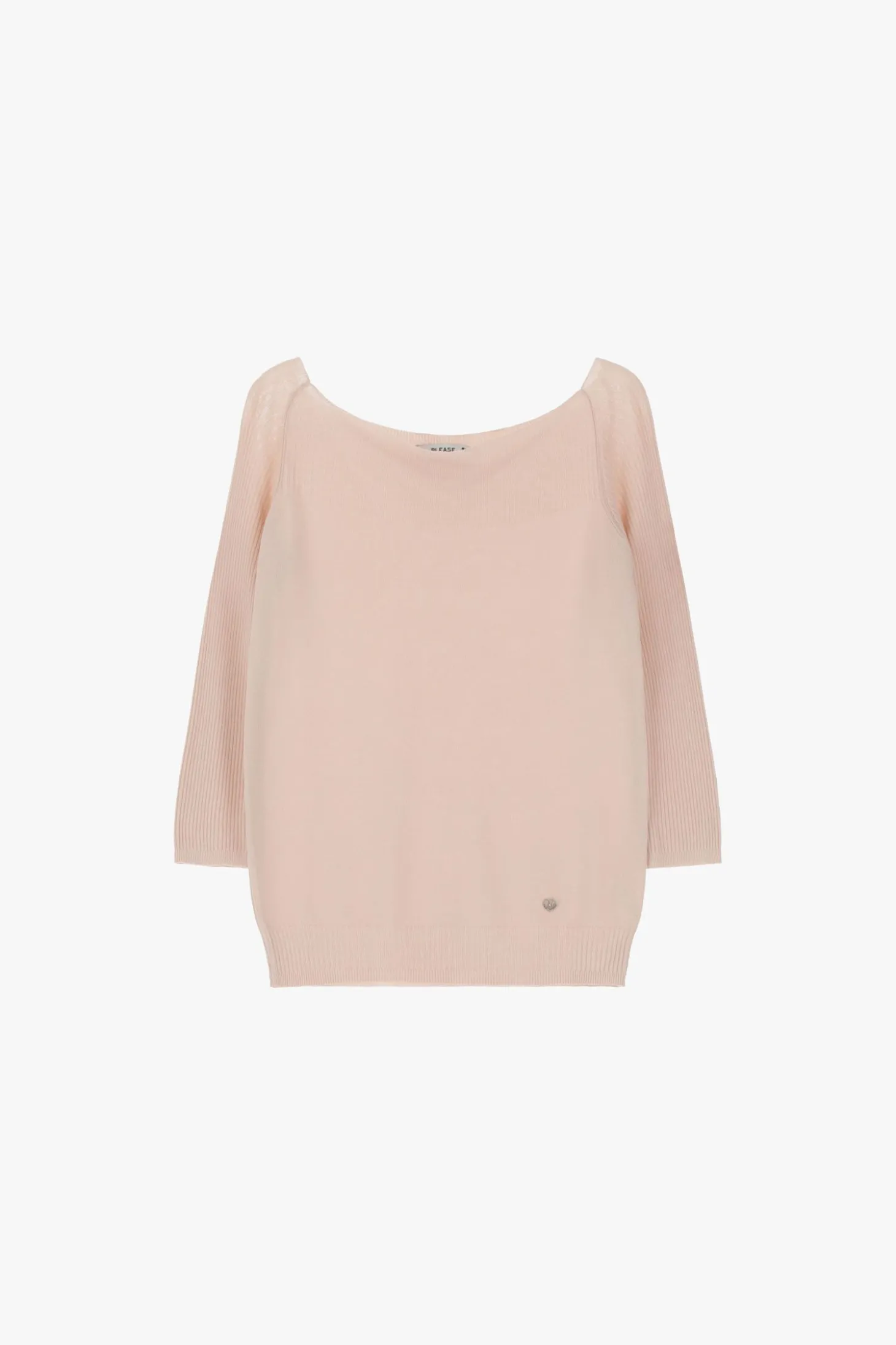 Pullover collo bardot e maniche 3/4