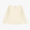 Pullover monocolour con scollo squadrato