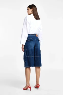 Shorts cargo al ginocchio con tasche