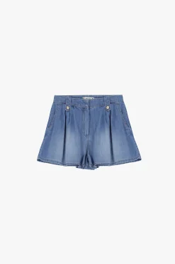 Shorts regular-fit a tinta unita