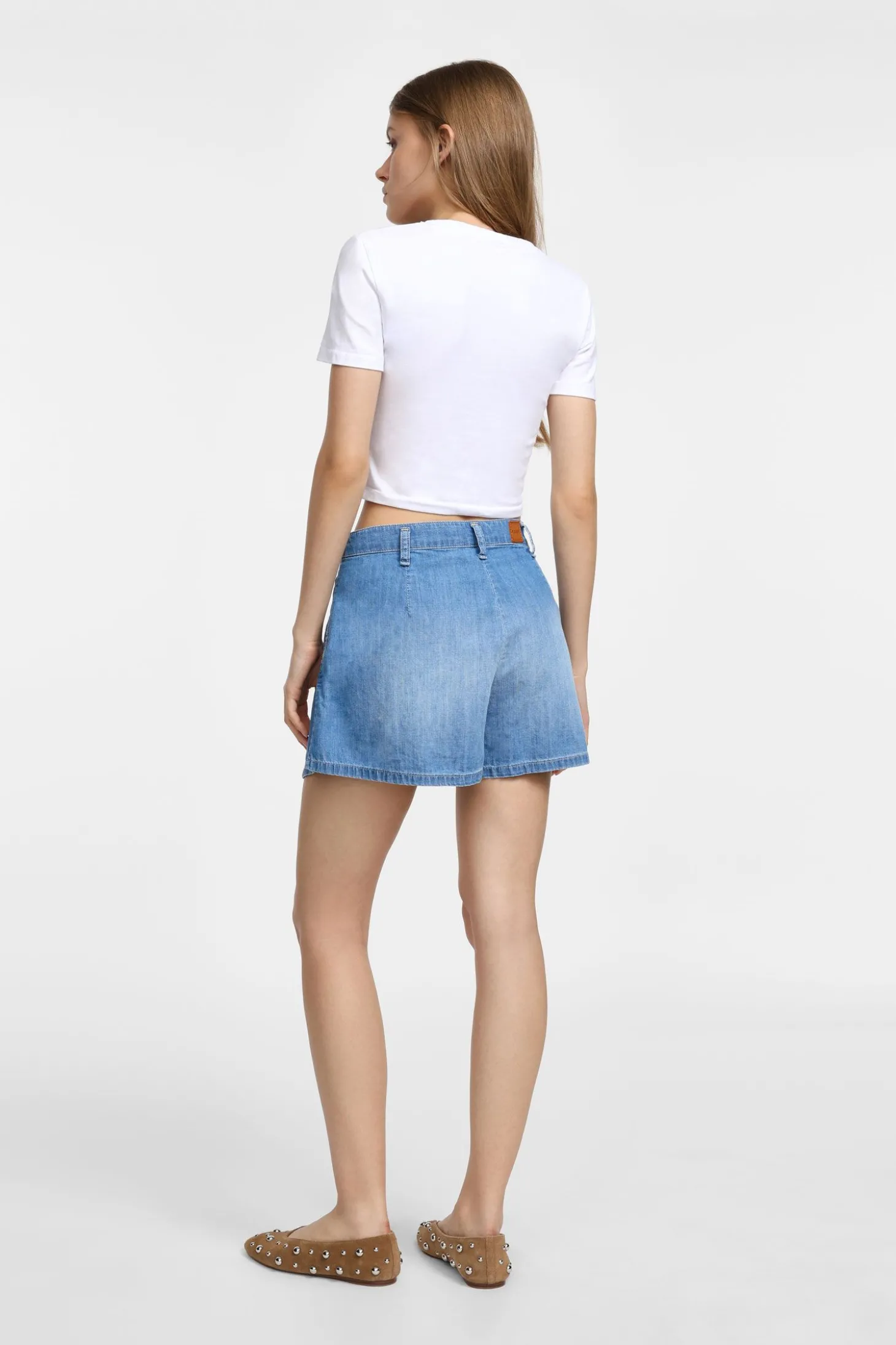 Shorts regular-fit a tinta unita