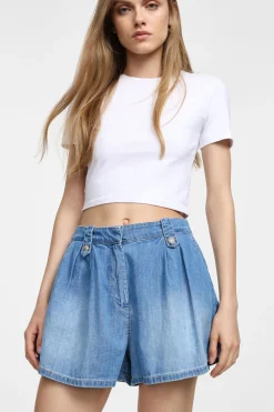 Shorts regular-fit a tinta unita