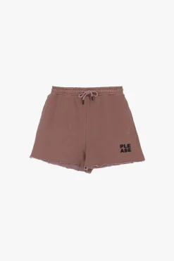Shorts sportivi con coulisse e logo ricamato