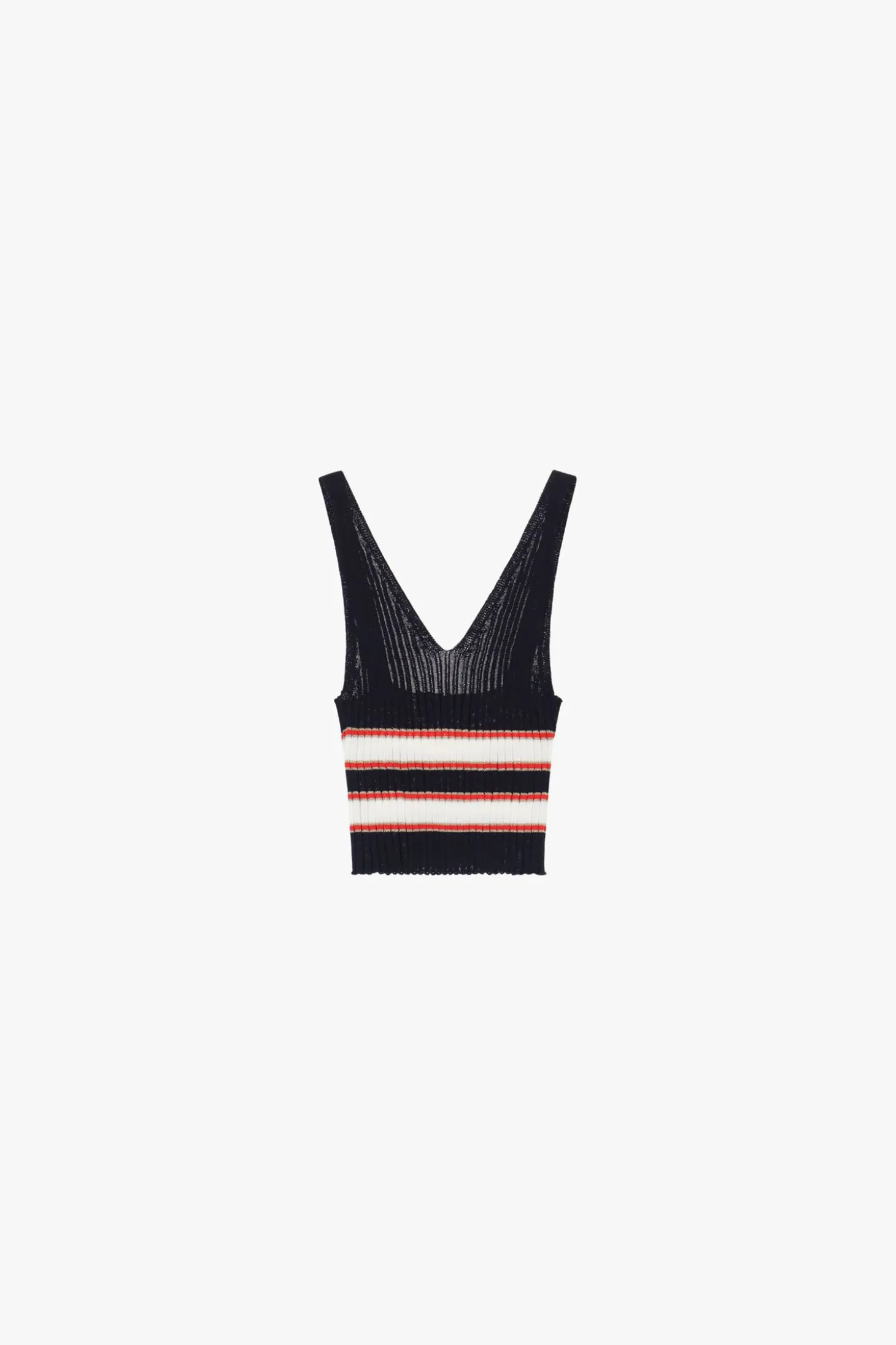Top in maglia a righe