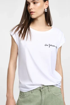 T-shirt con maniche corte e stampa