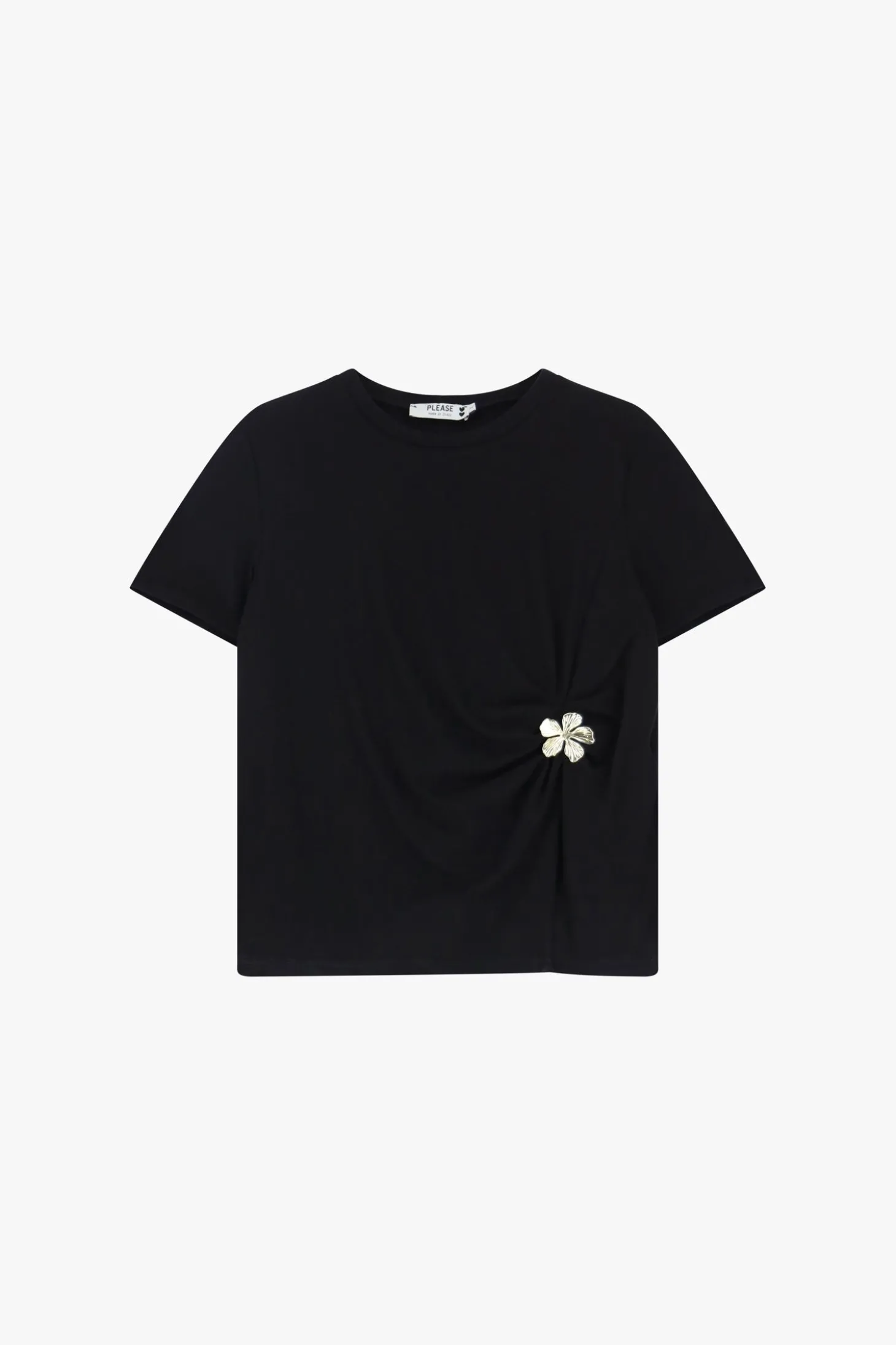 T-shirt con maniche corte e dettaglio