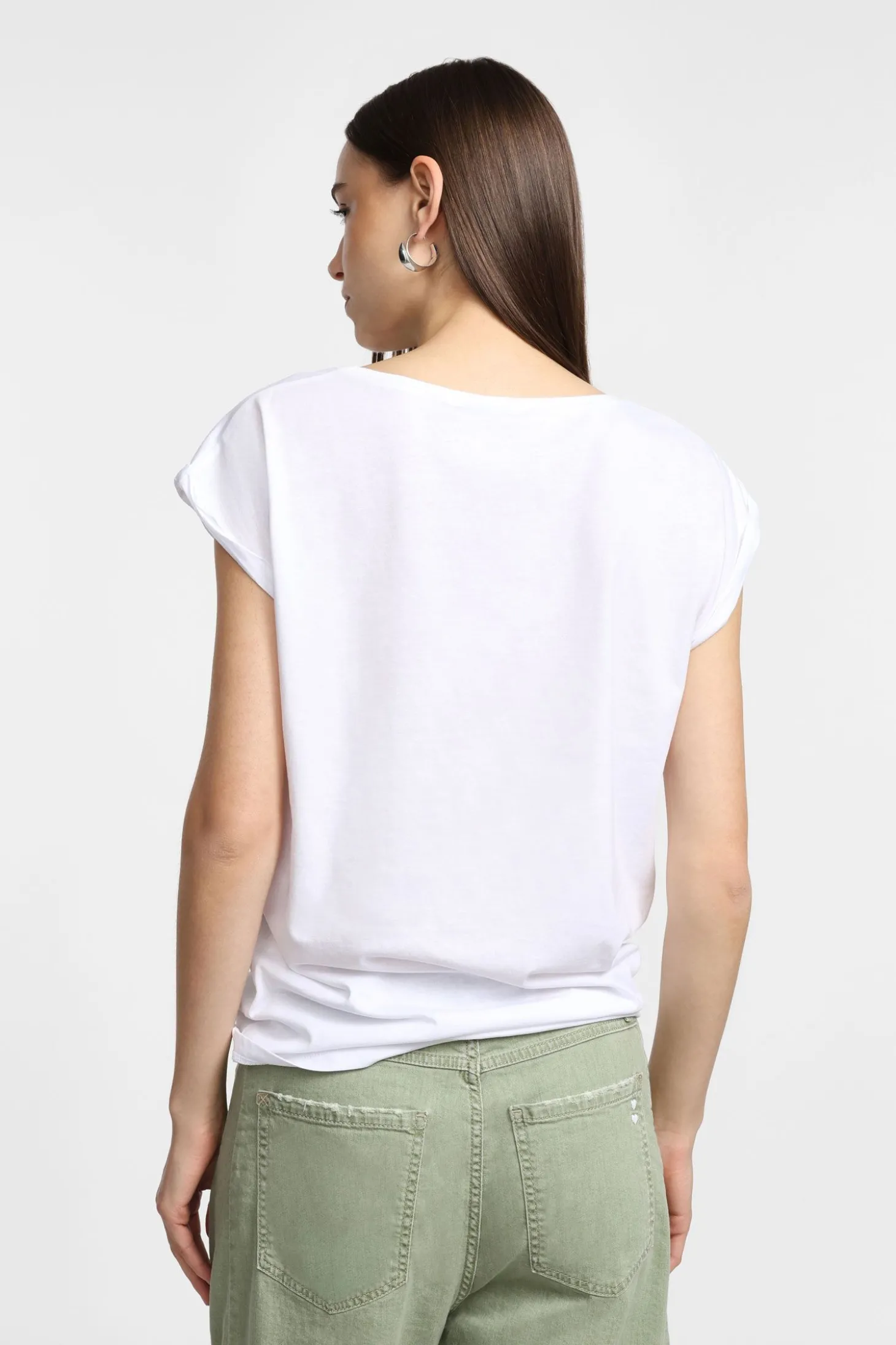 T-shirt con maniche corte e stampa