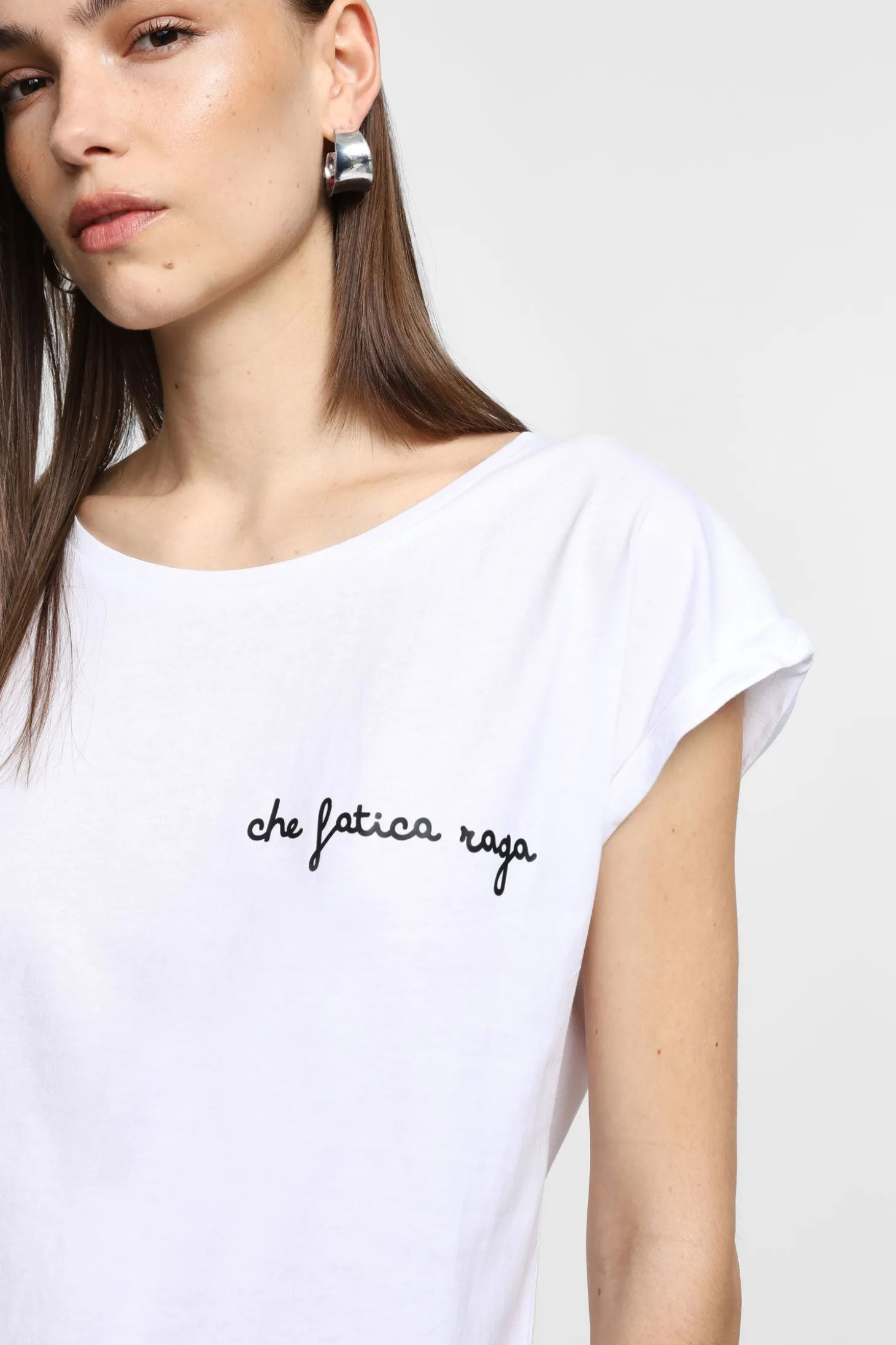 T-shirt con maniche corte e stampa