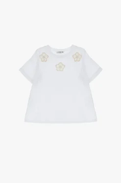 T-shirt con motivo floreale