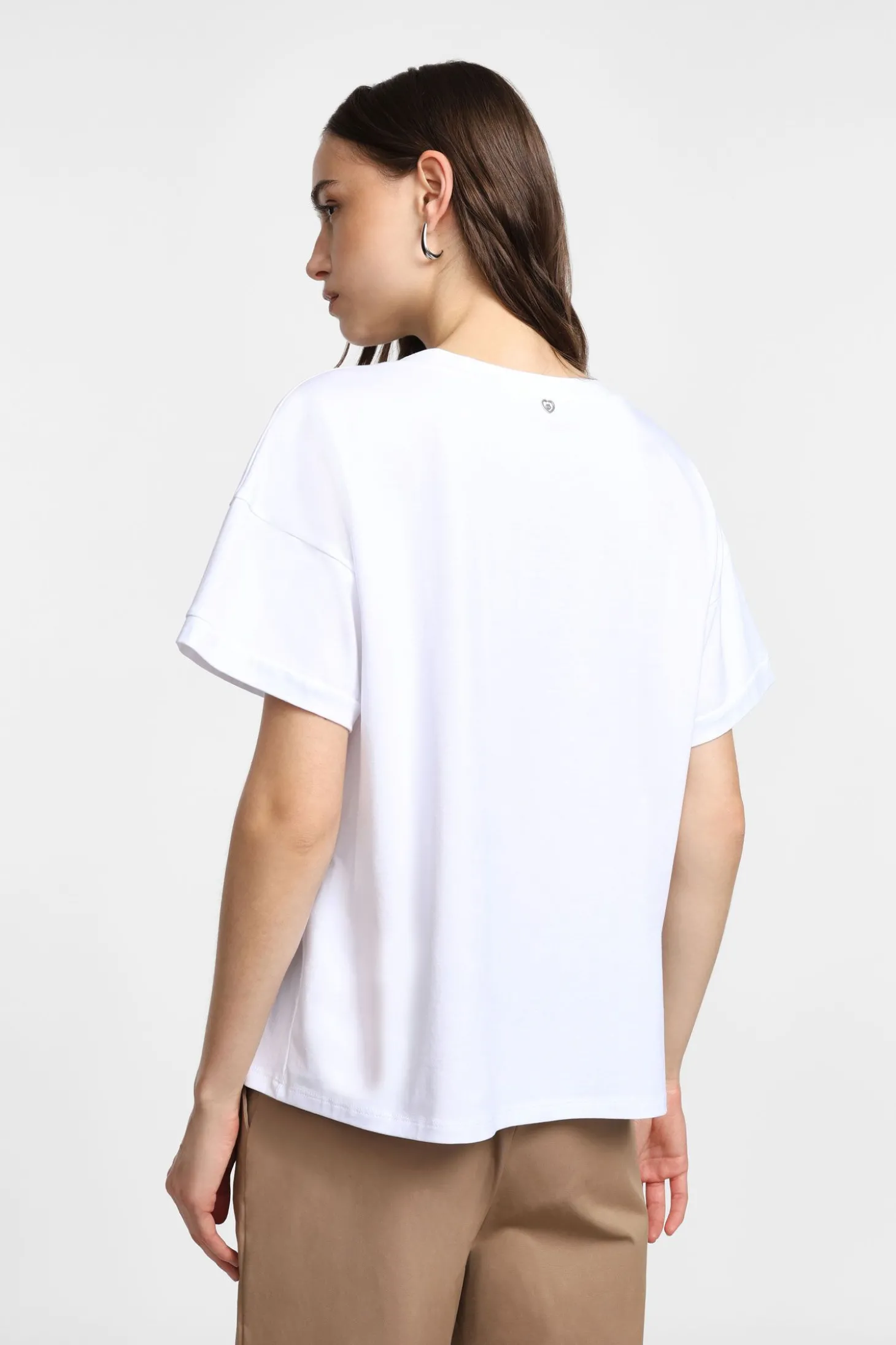 T-shirt con motivo floreale