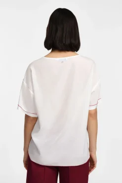 T-shirt con scollo rotondo e maniche corte
