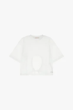 T-shirt corta con coulisse regolabile