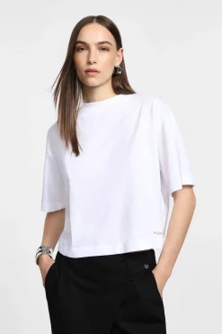 T-shirt corta con coulisse regolabile