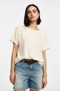 T-shirt girocollo a maniche corte
