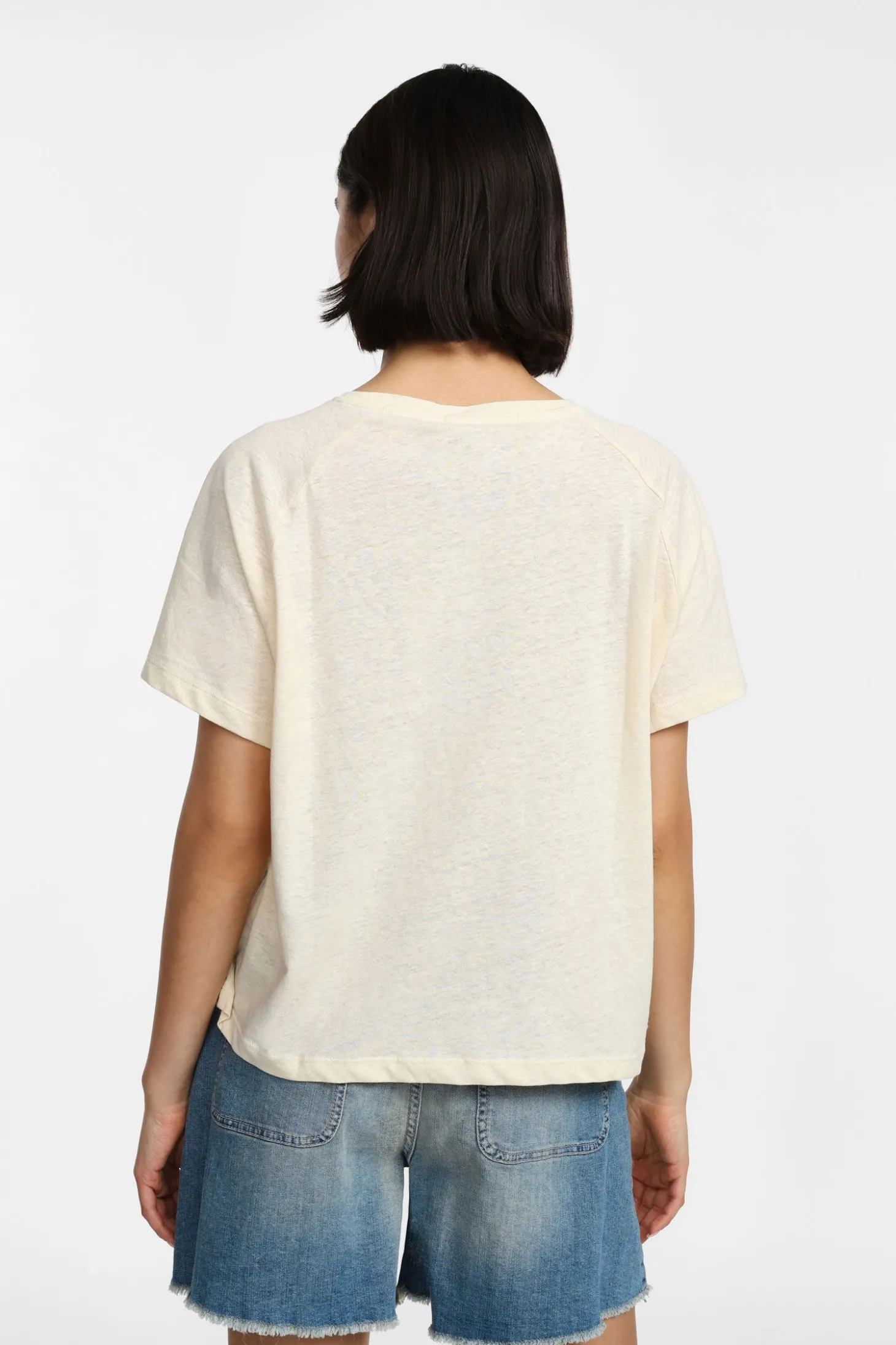 T-shirt girocollo a maniche corte