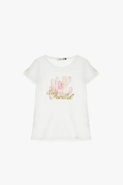 T-shirt girocollo stampata casual