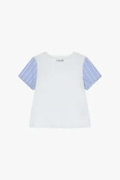 T-shirt maniche corte bicolore
