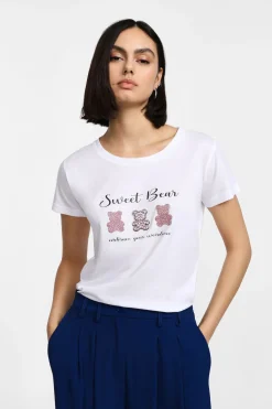 T-shirt maniche corte stampata