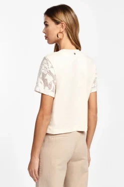 T-shirt stampa floreale manica corta