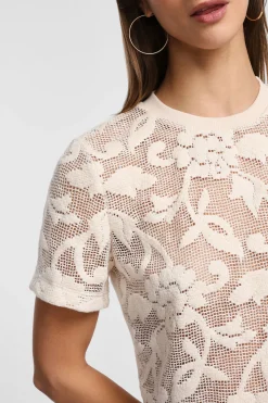 T-shirt stampa floreale manica corta