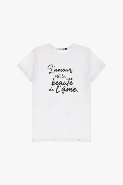 T-shirt stampa girocollo maniche corte