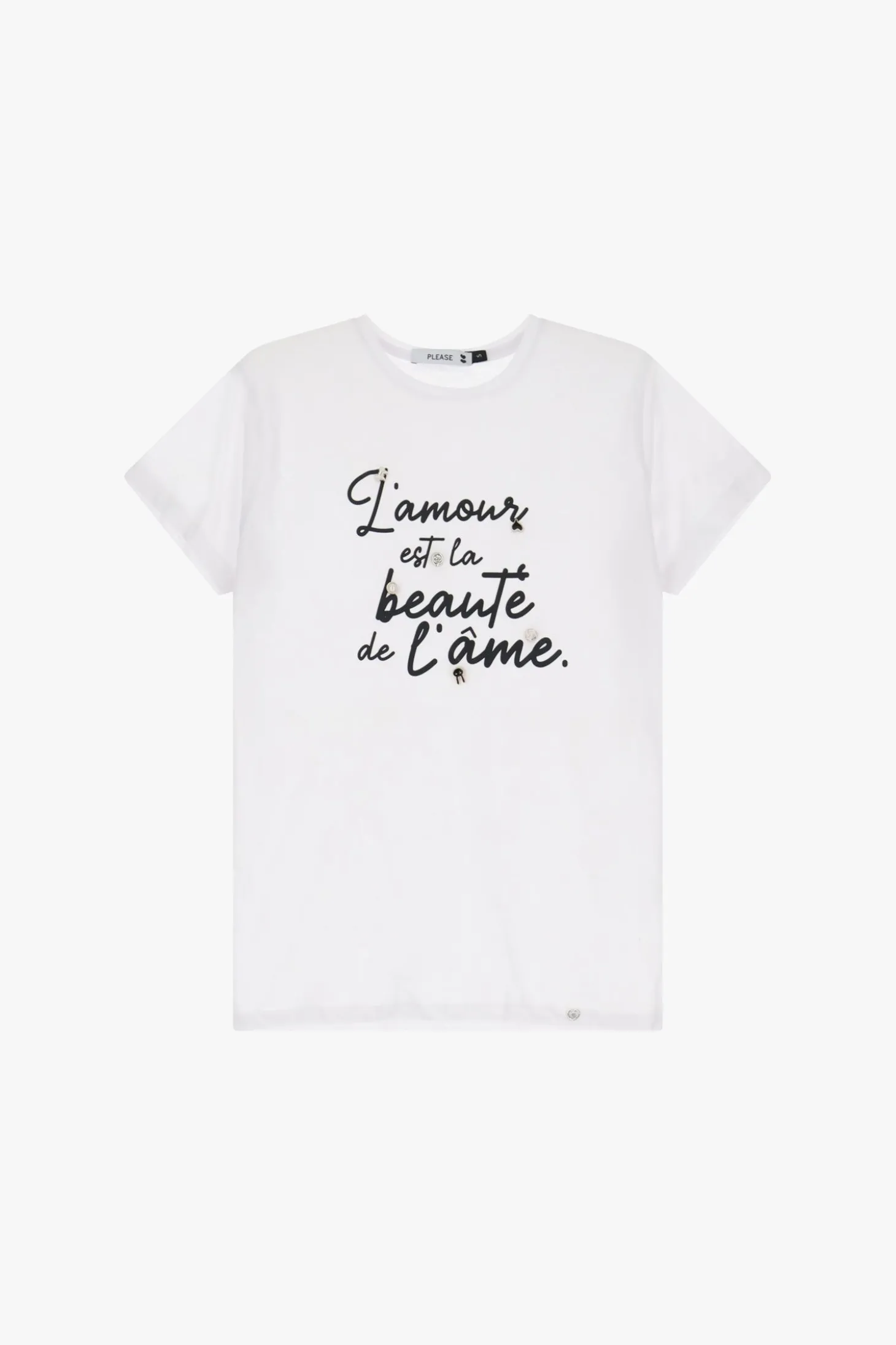 T-shirt stampa girocollo maniche corte