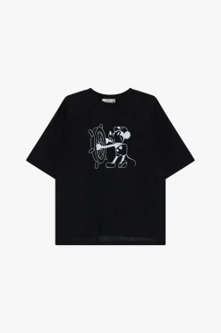 T-shirt stampa girocollo maniche corte