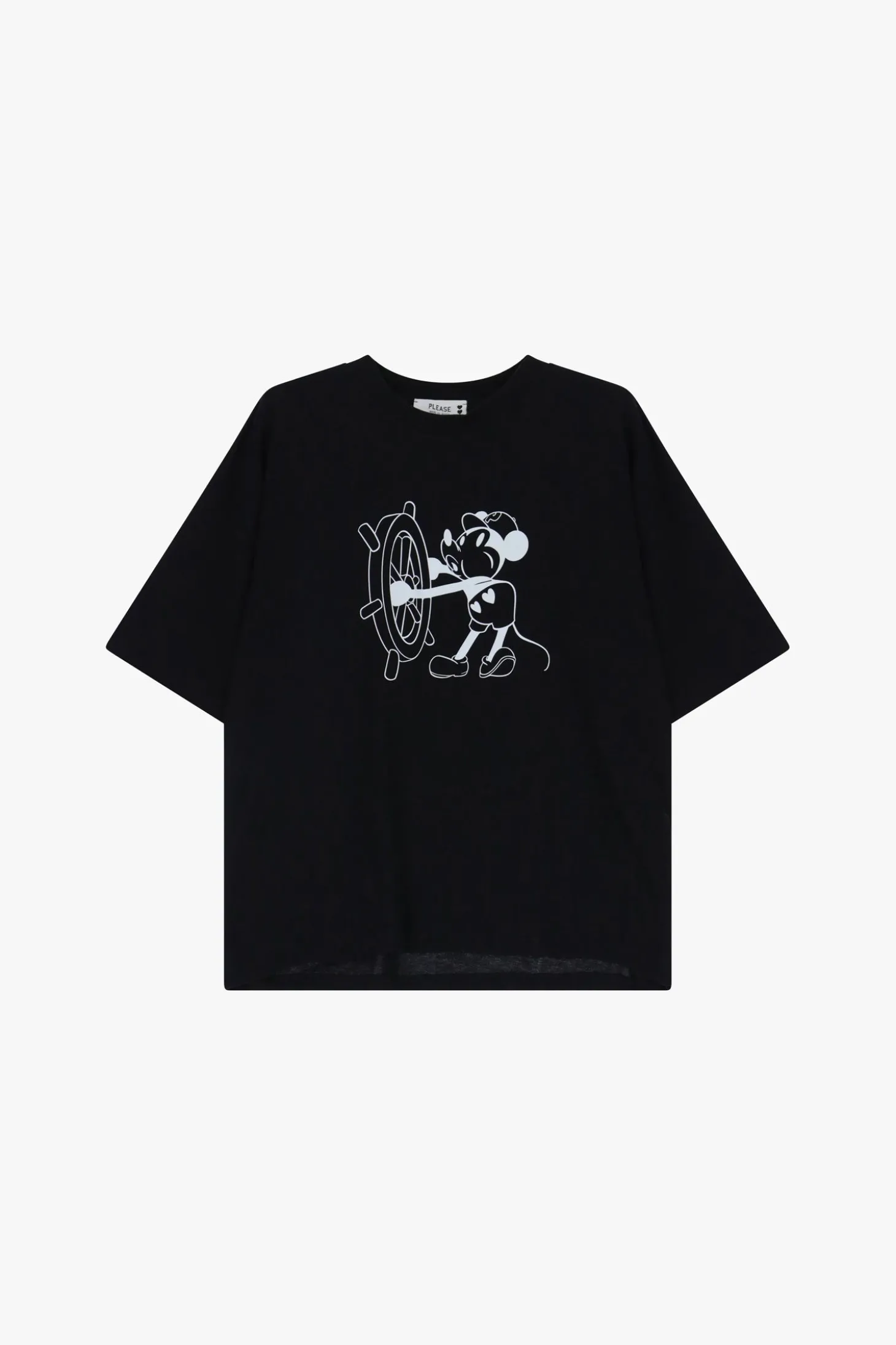 T-shirt stampa girocollo maniche corte