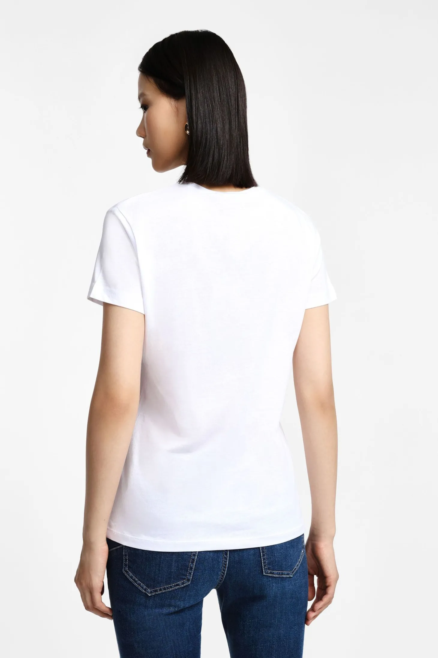 T-shirt stampa girocollo maniche corte