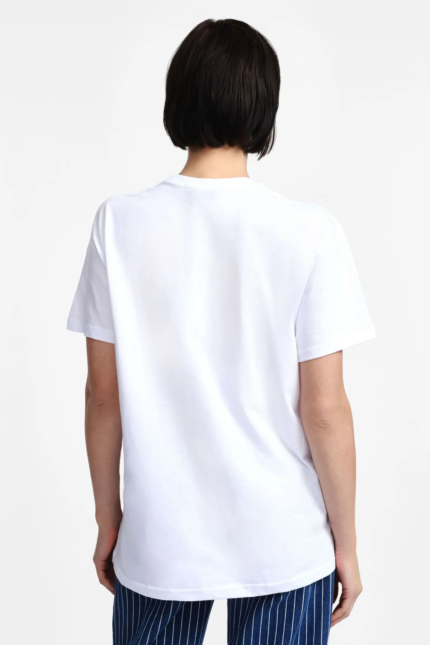 T-shirt stampa girocollo maniche corte