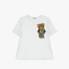 T-shirt stampa orso manica corta