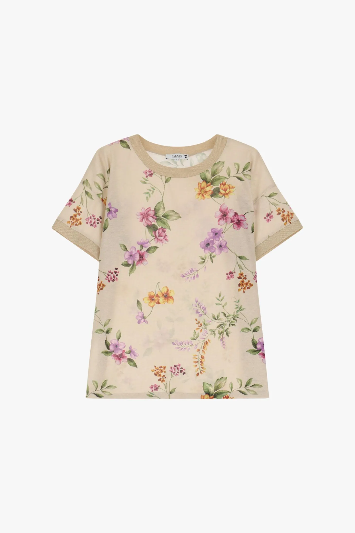 T-shirt stampata a maniche corte