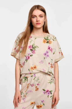 T-shirt stampata a maniche corte