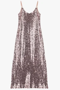 Vestito con paillettes e spalline